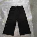 Women's Wide-leg Sweatpants, Black Color, Size XL 