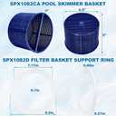 SPX1082CA Pool Skimmer Basket & SPX1082D Basket Support Ring | Replacement for Hayward Swimming Pool Skimmer & Aladdin B-152 Skimmer SP1082 SP1083 SP1084 1085 1086 SP1075 1075T 1076 1077