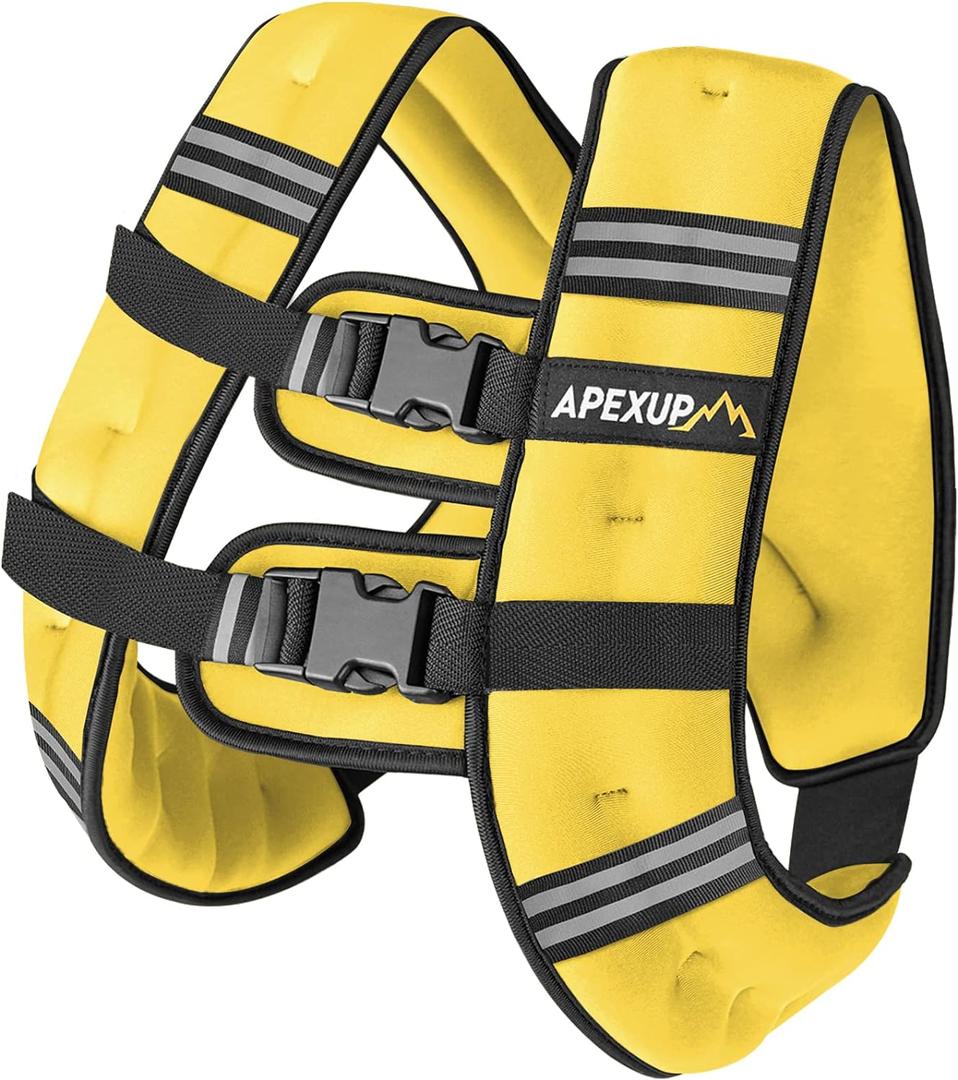 APEXUP Weighted Vest Men Women, Weight Vest for Women Workout Equipment for Strength Training Running, 25lbs