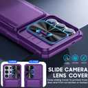 GooseBox for Samsung Galaxy S26 Ultra Case Wallet with RFID [Cards Holder][Camera Cover][Edge Raised] Full Body Shockproof Silicone Protective Phone Case for Galaxy S26 Ultra 2026 (Purple)