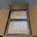 Bamber Large Cabinet Shelf Organizers Solid Wood Spice Rack Organizer for Cabinet Kitchen Countertop Storage, 16.5x10 Inches, Set of 2