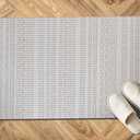 Modern Indoor Rug Stripe 2x3 Area Rugs for Living Room Luxury Kitchen Bedroom Durable Soft Geometric Durable Low and High Pile Stain Resistant Non Shedding Area Carpet 2x3