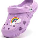 WOUEOI Kid's Girls Boys Clogs Garden Shoes Cartoon Slides Sandals Beach Slipper Children 29