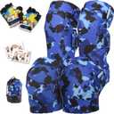 Soft-Style Kids Knee and Elbow Pads with Bike Gloves, Flexible Impact-Resistant Gear for Ages 2-11, Designed for Balance Bikes, Roller-Skating, and Skateboarding (Small)