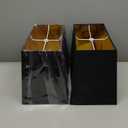 Wellmet Set of 2 Square Fabric Lampshades, 12" X14" X10", No Assembly Required, Classic Modern Style for Table, Bedside, Floor Lamps, Spider Fitter