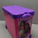 Barbie Store It All! Rolling Storage Bin  Extra-Large Organizer Case with Wheels & Handle for Barbie Dolls, Clothes, Accessories & Playsets  Pink Portable Travel Toy Box