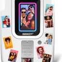 Arcade1Up Touchscreen Photobooth - Personalize Your Selfies with Stickers, Picture Effects, and Cool Filters, Prints 2" x 3" Photos, Instantly Share via QR Code - Perfect for Parties and Weddings