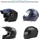 Motorcycle Helmet Bluetooth Headset Speakers with Good Sound,Loud,50 Hours Use,Large Button for Gloves,Fast and Stable Connection,Answer Automatically,Voice Assistant,IPX7 Waterproof,Easy Install