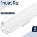 10 Pcs Wall Corner Guard, 1-1/8 X 48 Inches, White, Vinyl