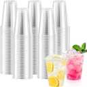 BYSNOW 12 oz Clear Plastic Cups - 300 Count Disposable Wine Cup for Party, 12 Ounce Drinking Cups Bulk, PET Cocktail Glasses for Smoothie, Fruit, and Cold Beverage