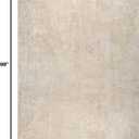 nuLOOM 5' x 8' Cozy Plush Area Rug, Machine Washable, Non-Slip, Soft Fluffy Shag Carpet for Living Room Bedroom Kids Room Nursery Home Decor, Loni Cream