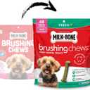 Milk-Bone Brushing Chews Fresh Mint Flavor Daily Dental Dog Treats, Mini, 18.9 Oz. Bag (EXP 01/30/27)