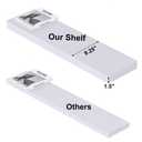 LitaEther Floating Shelves Set of 2 for Wall, Bathroom Shelves Wall Mounted for Living Room Kitchen, Bedroom, Bathroom Storage Over Toilet, Home Decor (9.25" D x 36.5" W x 1.5" H)