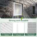 18"x24" Gable Vent - Premium AluminumFilter Screen for Removable, Ideal for Gables, Sheds, and Attics - Vent Opening 16"x22" - Boost Ventilation and Guard Against Moisture