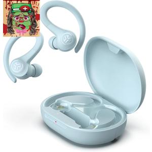 JLab Go Sport+ Wireless Workout Earbuds Featuring C3 Clear Calling, Secure Earhook Sport Design, 35+ Hour Bluetooth Playtime, and 3 EQ Sound Settings