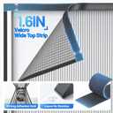 Heavy Duty Magnetic Screen Door Mesh - Auto-Sealing Hand-Free Door Net Screen with 50 Magnets, Pet & Kid Friendly, PET Fine Mesh Doors Screens Keep Bugs & Mosquitos Out Fits Front Doors Size 38 x 82