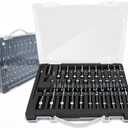 34Pcs Impact Deep Magnetic Nut Driver Set,1/4Hex Shank Impact Socket Adapters & Driver Bits,Wing Nut Driver,Bit Extension,for Auto Repair & Construction