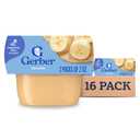 Gerber Stage 1 Baby Food, Banana Puree Tubs, No Artificial Colors or Flavors, Baby Puree, 16-Pack (EXP 10/31/26)
