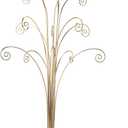 Creative Hobbies 20 Inch Tall Ornament Display Tree, Bright Brass Plated, Holds 15 Ornaments (Gold)