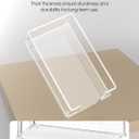 MaxGear Acrylic Guest Towel Napkin Holder, Clear Rectangle Tabletop Disposable Paper Hand Towels Tray for Bathroom, Kitchen, Parties, Weddings, Events, Dinner, Hotel, 8 x 4.5 inches