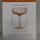 Khen Ribbed Vintage Art Deco Coupe Glasses - Martini, Champagne & Cocktail Ribbed Glasses 8oz | Crystal Ripple Goblet Glassware Set, Pink Gilded, 4 Pieces, Housewarming Gift