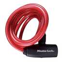 Master Lock Bike Lock Cables with Key, Blue, Green, and Red 1-Pack of Keyed-Alike Bicycle Cable Locks, 6 ft. Long, 8127TRI