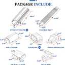 LyPrem Grey 16.5Ft Mini Split Line Set Cover 4" PVC Line Cover Kit for Mini Split and Central Air Conditioner & Heat Pump
