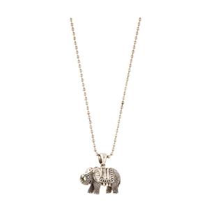 Lagos Silver Rare Wonders Elephant Pendant Necklace, Made of Sterling Silver (925)