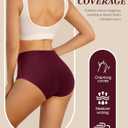 UNDER THE SEA Cotton Underwear for Women High Waisted Full Coverage Soft Briefs Plus Size Women's Panties XS-XXXL 5 Pack (XL)