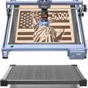 Creality Falcon 5W Laser Engraver Machine with Honeycomb Laser Bed 500x500, 10000mm/min, 72W High-Precision Laser Cutter for Wood, Acrylic, and Metal, Easy Setup and Out-of-The-Box