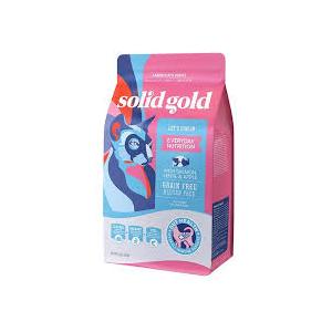 Solid Gold Indoor Dry Cat Food - Let's Stay in Cat Food Dry Kibble for Indoor Cats - Hairball & Sensitive Stomach - Grain & Gluten Free - Probiotics & Fiber for Digestive Health - Salmon - 12lb