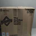 Bounty Paper Towels Quick Size, White, 16 Family Rolls = 40 Regular Rolls