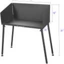 Stanbroil 30 Inch Camp Cooking Table with Foldable Three-Sided Windscreen and Legs, Perfect for Dutch Oven Cooking with Charcoal Briquettes and Food Preparation