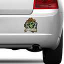 3 x Scary Peeking Alien Coming Out of Your Wherever Bumper Vinyl Decals 5 Inch, Alien Car Sticker for Car Laptop Wall Window.