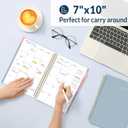 2 x SUNEE 20262027 Monthly Planner  Large 7" x 10" Organizer with Tabs, 100 GSM Paper, 24-Month Calendar, Spiral Bound, Flexible Cover for Office, School, Women, Men, Gray Blue