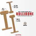 Bullibone Nylon Dog Chew Toy for Aggressive Chewers - Dental Hygiene Bone with Bacon Flavor, Durable Tough Chew Toys for Extra Large Dogs, Indestructible Dog Bone - 2 Pack