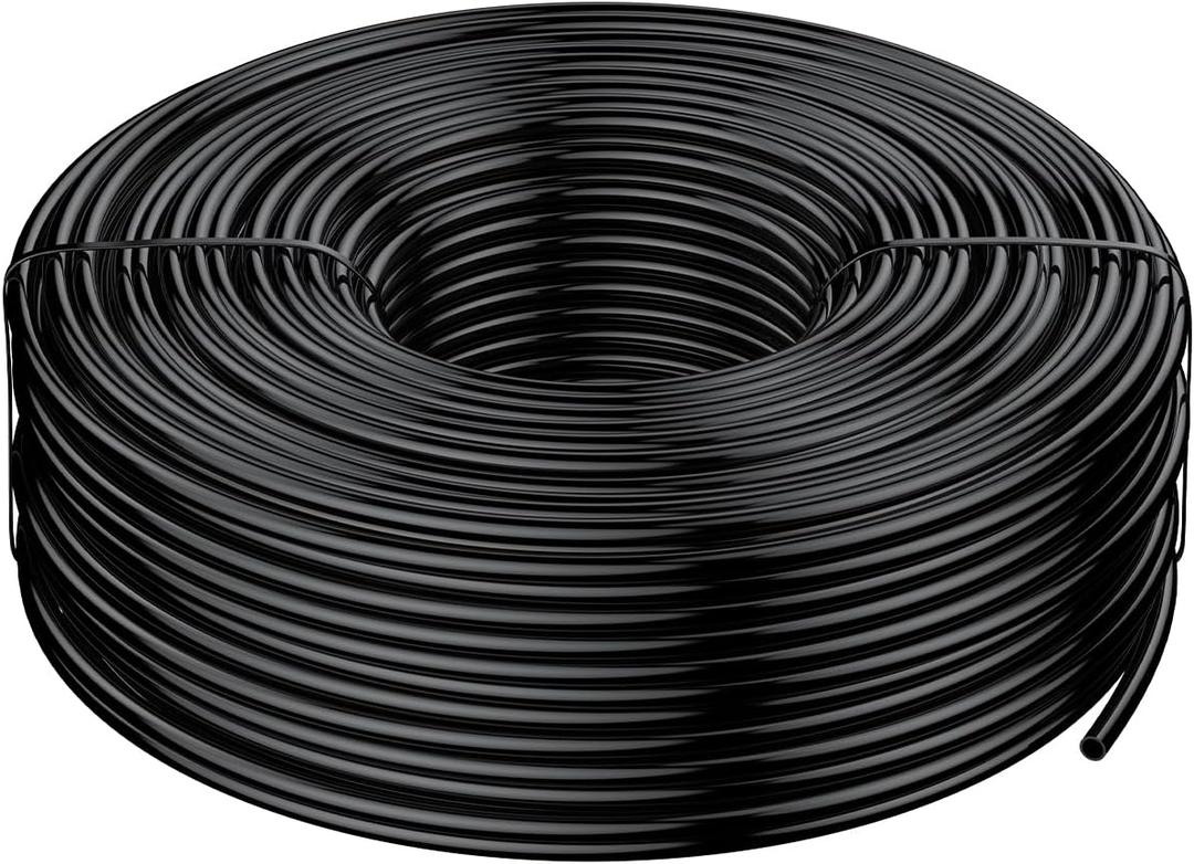 Pawfly 200 ft. 1/4 Drip Irrigation Tubing, Blank Distribution Tubing for Drip Irrigation System, Drip Irrigation Hose Roll for Garden Watering System
