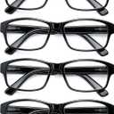 HEEYYOK 2.5 Reading Glasses Men Large Readers For Men Wide Black XXL Reader Oversized Frame Cheaters Reading Glasses For Mens Comfort Spring Hinge