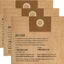 3 Pack STANLEY Disposable Filter Bag 25-1228, for 1-3.5 Gallon Wet/Dry Vacuum, Dust Bag Compatible with STANLEY SL18136