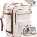 LOVEVOOK Carry On Travel Backpack for Women, Airline Approved Personal Item Bag with 17" Laptop Compartment, 50L Water-Resistant Weekender Backpack for Travel, Commuting, Business Trips