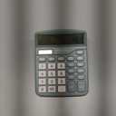 Calculator, Deli Standard Function Desktop Calculators with 12 Digit Large LCD Display and Sensitive Button, Solar Battery Dual Power Office Calculator, Green