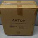 AKTOP Black Cork Bulletin Board 12x12, 1/2" Thick Felt Cork Board Tiles 12 Pack, Small Square Pin Board for Wall, Self Adhesive Corkboards with 120 Push Pin Wood Clips for School, Home & Office