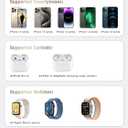 3-in-1 Magnetic Wireless Charging Pad with 15W Fast Charging for iPhone 12/13/14/15/16/17, Apple Watch & AirPods, Compatible with MagSafe (Black)