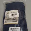 H.VERSAILTEX Ottoman Cover Slipcover Rectangle Fit Length 29"-34" Footrest Sofa Slipcovers Stool Cover Footstool Protector Covers Feature Stretch Thick Soft Jacquard Fabric Removable Washable - Navy