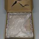 Acrylic Scalloped Tray with Magnetic Mat,  Clear Rectangular, and Includes Anti-Slip Pads(8 * 8 * 2")