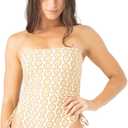 Roxy Womens Womens One Piece Swimsuit  Bandeau Bathing Suit, Tummy Control, Removable Cups, Quick-Dry Fabric (Medium, Print)