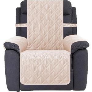 Ameritex Waterproof Nonslip Recliner Cover Stay in Place, Dog Chair Cover Furniture Protector, Ideal Recliner Slipcovers for Pets and Kids (Babypink, 23")