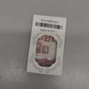 Nude Pink Press on Nails Short Square Fake Nails with French Tip Acrylic Glue on Nail Glossy Full Cover Artificial Stick on Nail for Women DIY Manicure