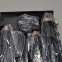 5 in 1 Hair Styler & Hot Air Brush - Air Curling Wrap with Low-Speed Negative Ion Technology, Hair Dryer Brush for Drying, Curling, Straightening & Styling, Hair Styling Tools at Home (Black)