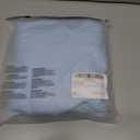 Girl's Cute 3D Floral Tank Dress Button Down Collar Sleeveless Flared Short Dresses (Blue)